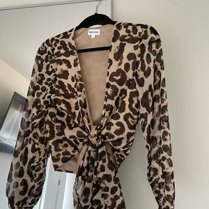 Revolve Superdown Leopard Top